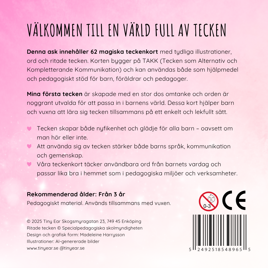 Magiska Teckenkort - Mina första tecken!