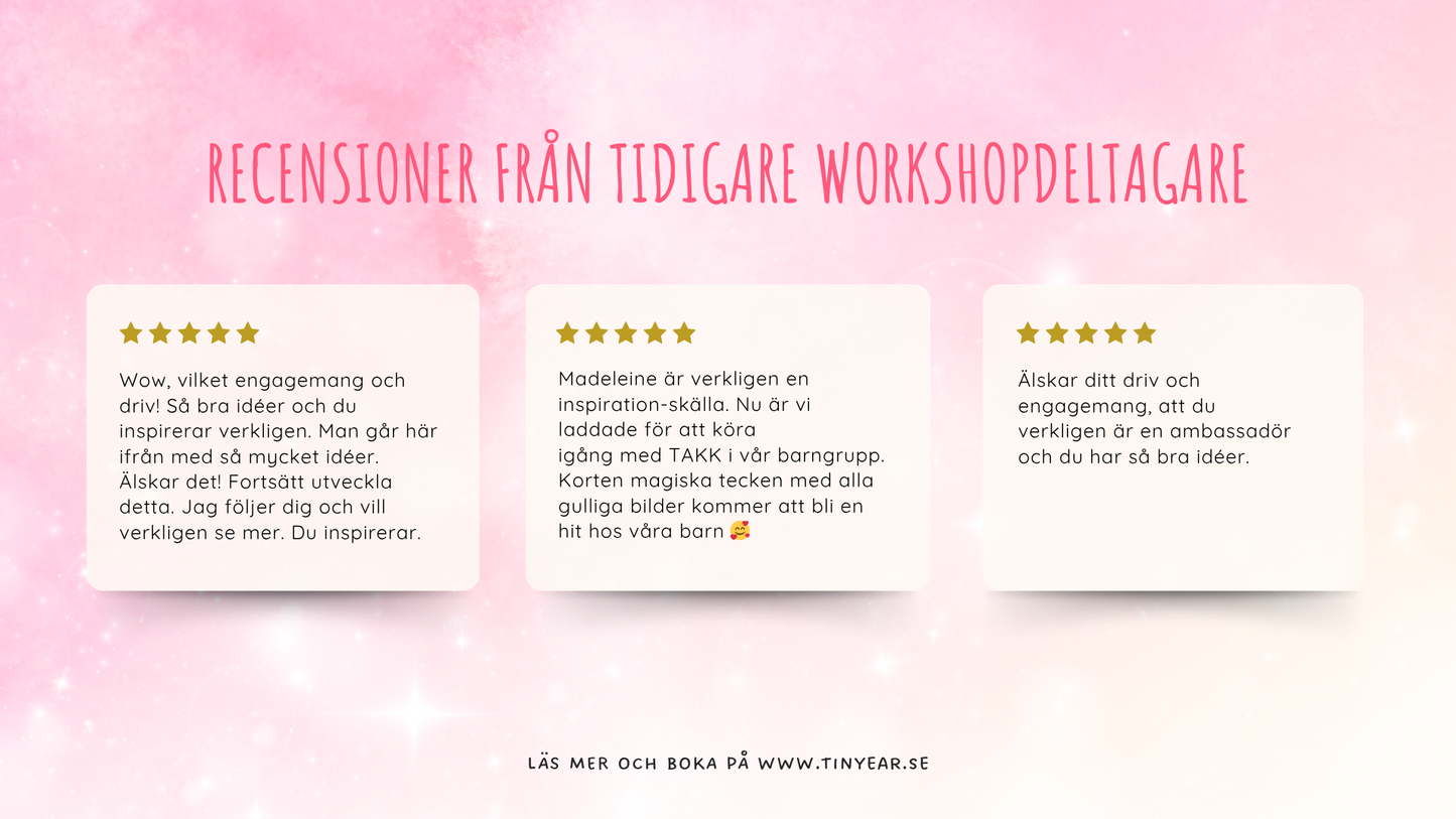 För förskolor/skolor - Magisk Workshop inom TAKK
