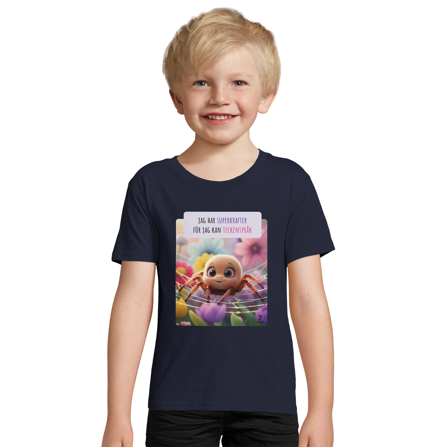 ECO Friendly T-shirt - Jag har superkrafter för jag kan teckenspråk