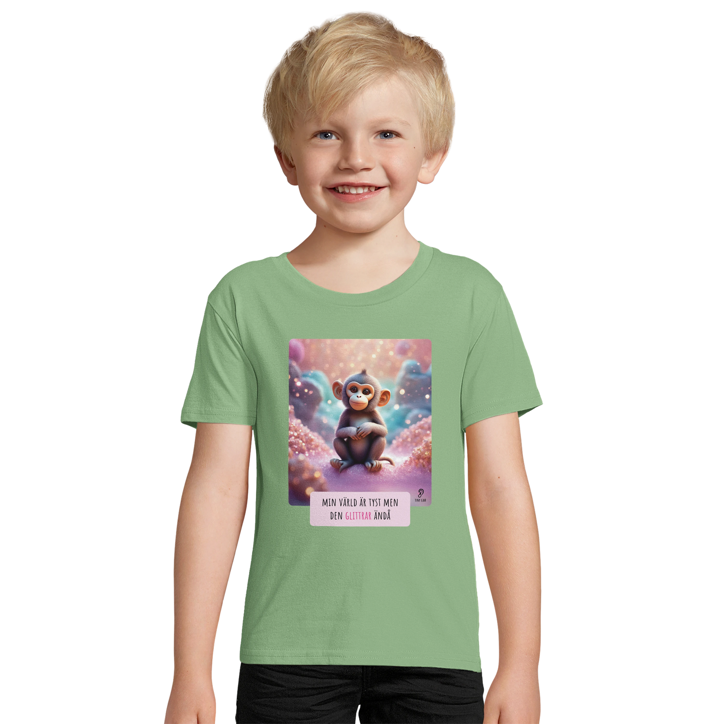 ECO Friendly T-shirt - Min värld är tyst men den glittrar ändå