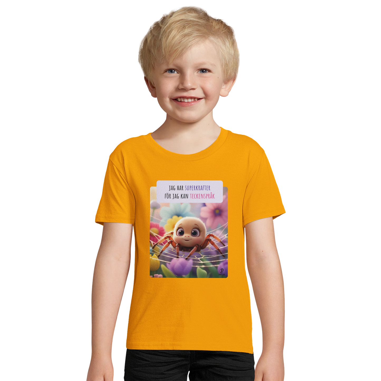 ECO Friendly T-shirt - Jag har superkrafter för jag kan teckenspråk