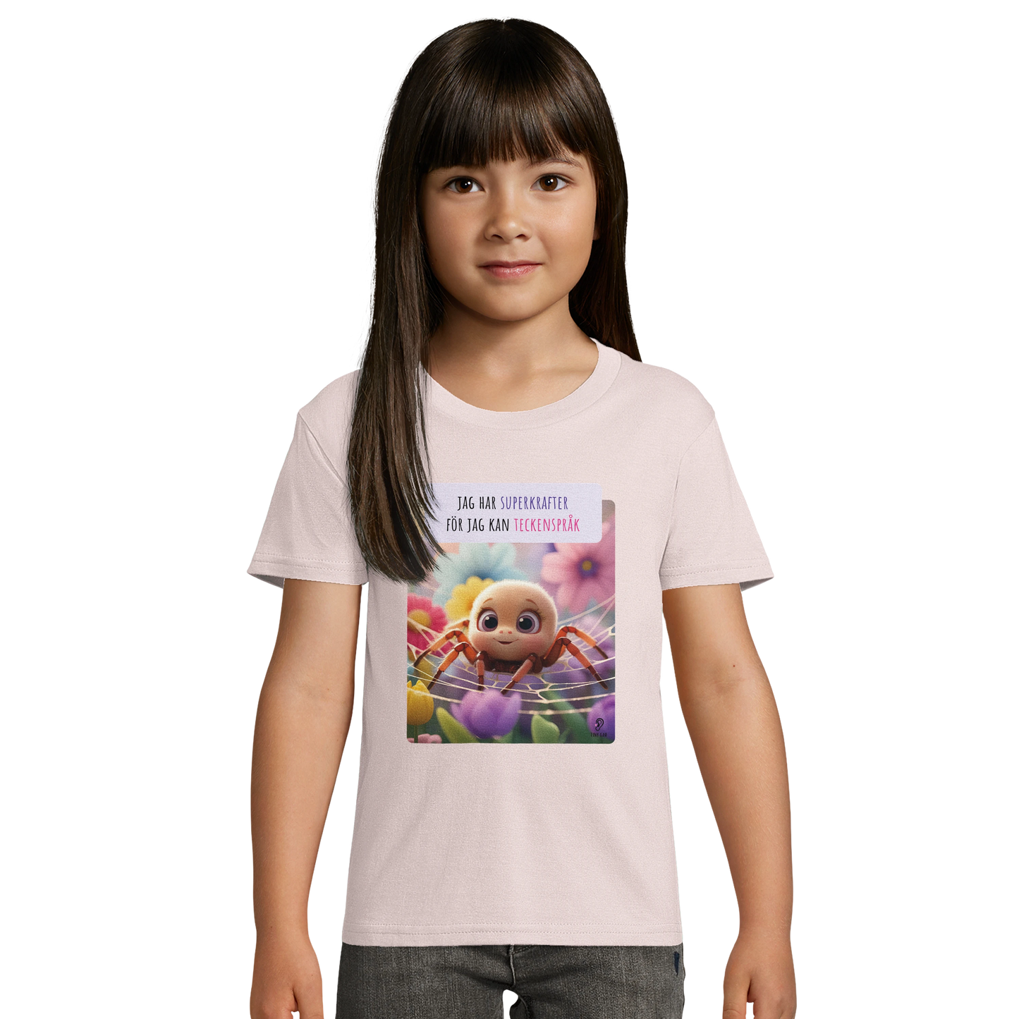 ECO Friendly T-shirt - Jag har superkrafter för jag kan teckenspråk