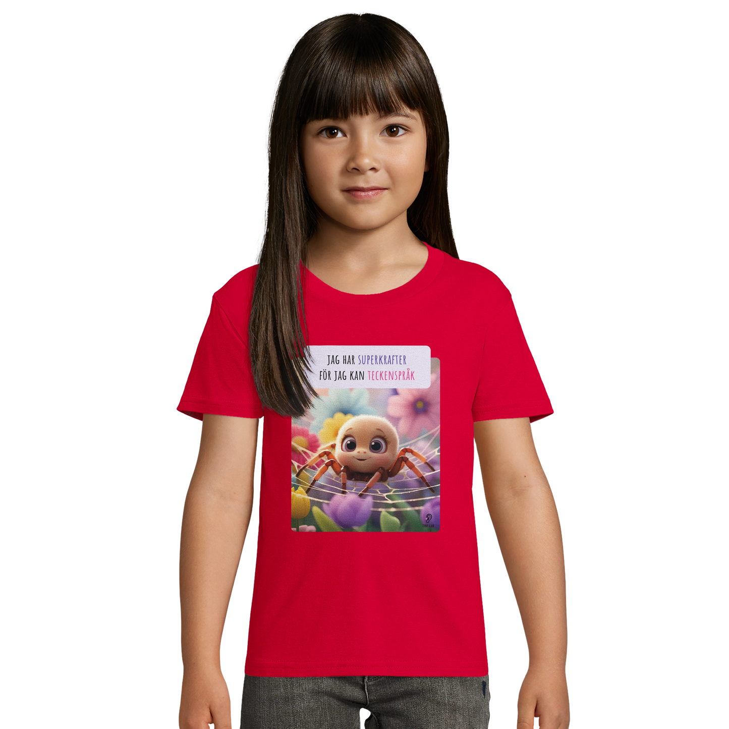 ECO Friendly T-shirt - Jag har superkrafter för jag kan teckenspråk