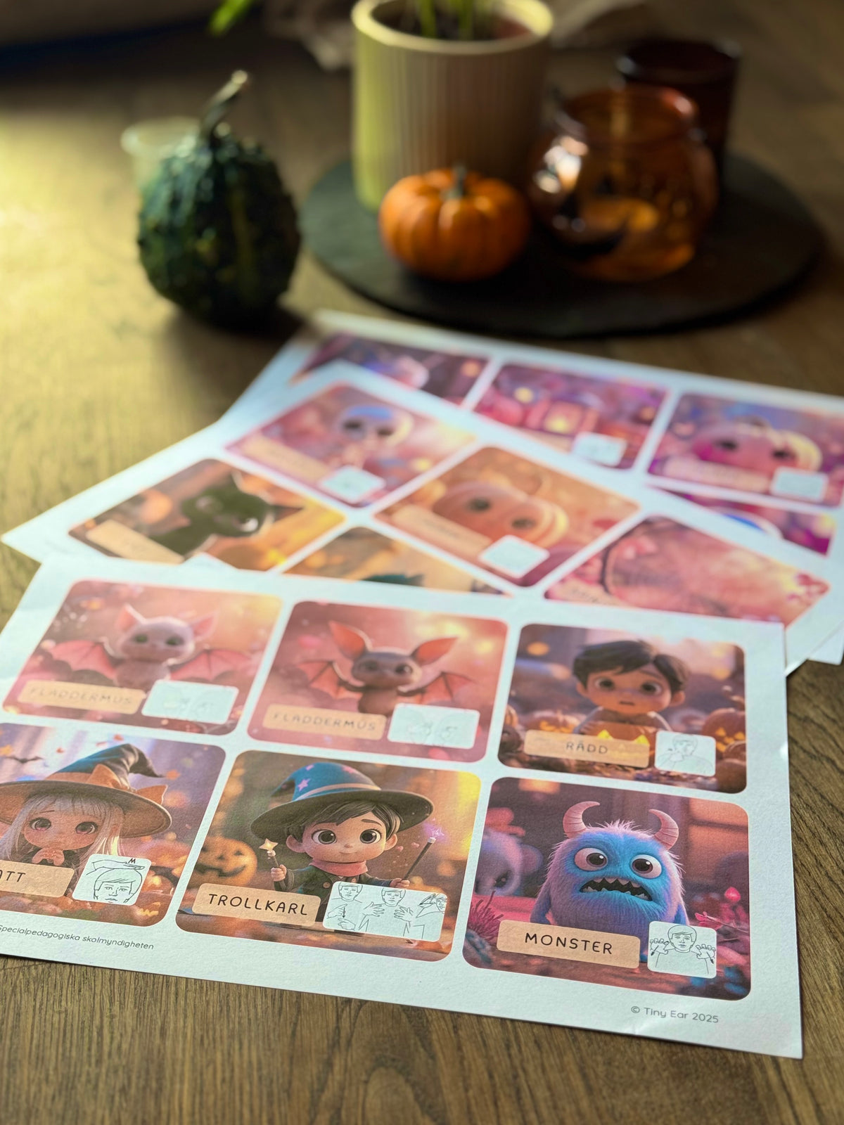 Gratis pdf med Halloweentecken! 🎃👻🕷️