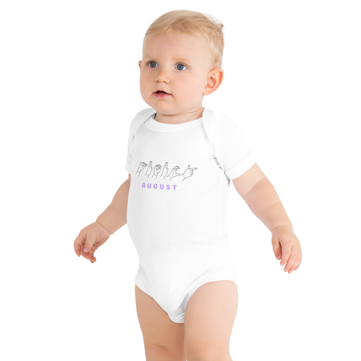 NYHET! Personlig t-shirt med text och tecken från handalfabetet!