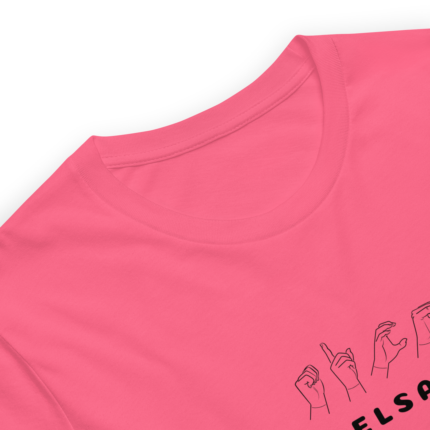 NYHET! Personlig t-shirt med text och tecken från handalfabetet!